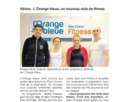 Ouest France -Ouverture Franchise L'Orange Bleue