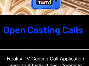 Ohio-Based Television Streaming Company Announces Open Casting Calls for Reality TV Shows