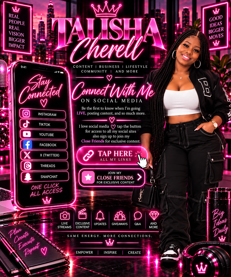 Connect with Lisha Loves on social media.