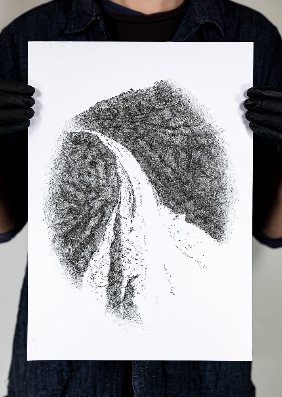 Down Juggs Road (Original drawing)