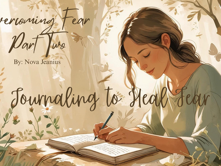 Downloadable PDF journal titled ‘Journaling Through Fear’ – includes guided prompts, affirmations, and writing space to release fear and support emotional healing.