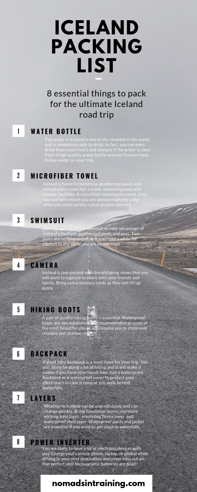 The ultimate packing list for Iceland road trip