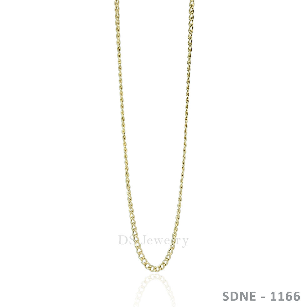 18K-YG Flat Cadena Necklace