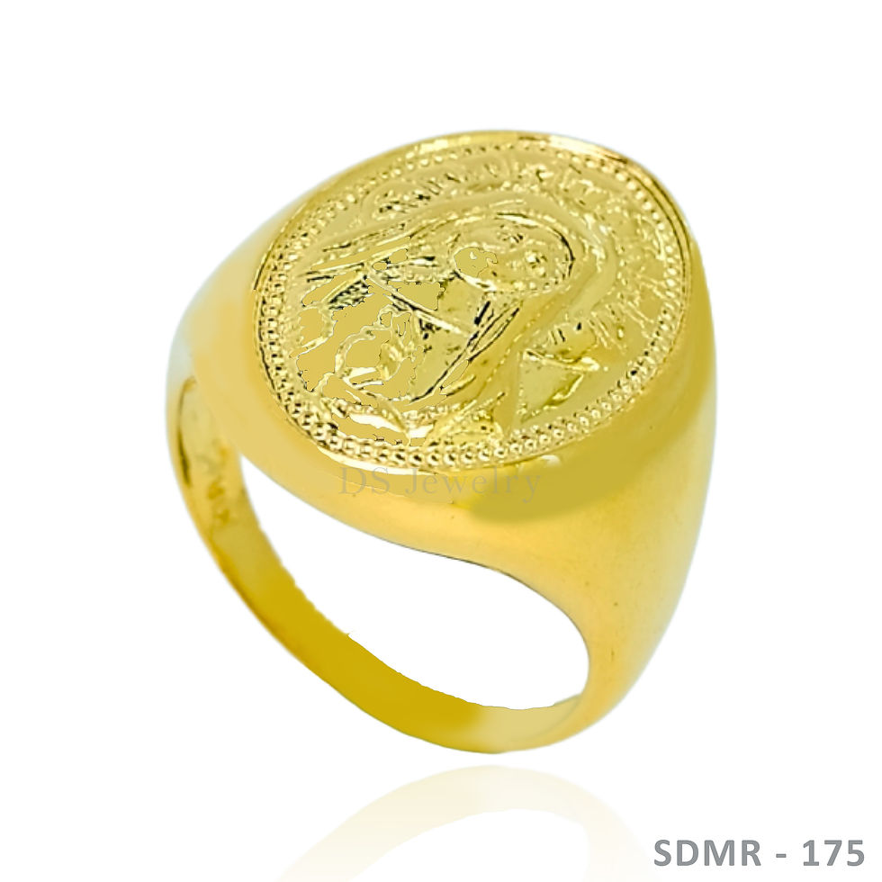 Thumbnail: 18K-YG Religious Mens Ring