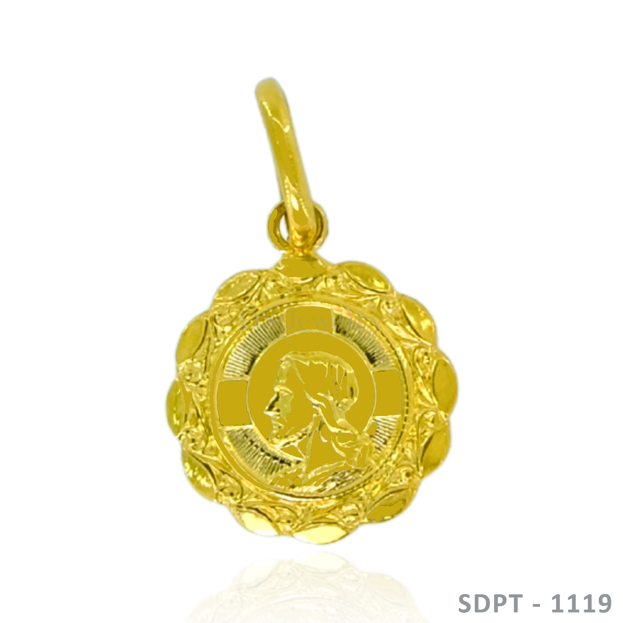 18K-YG Queen Elizabeth Pendant