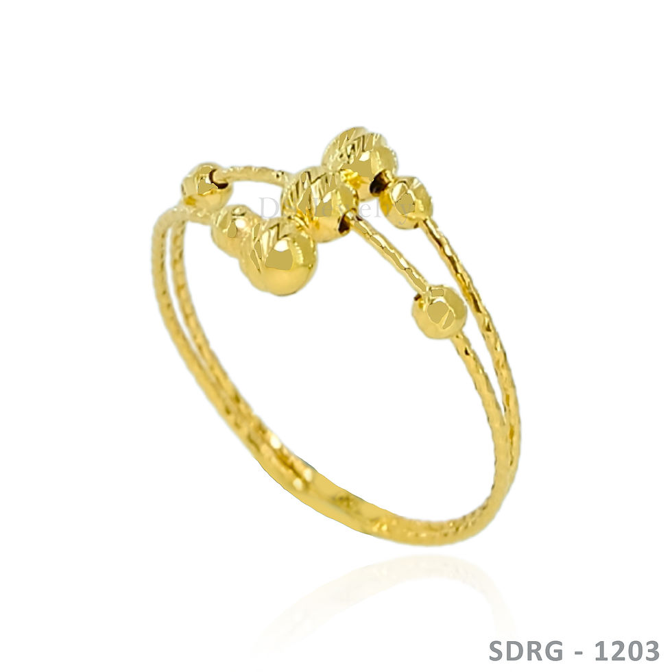 Thumbnail: 18K-YG Overlapped Ball Ring