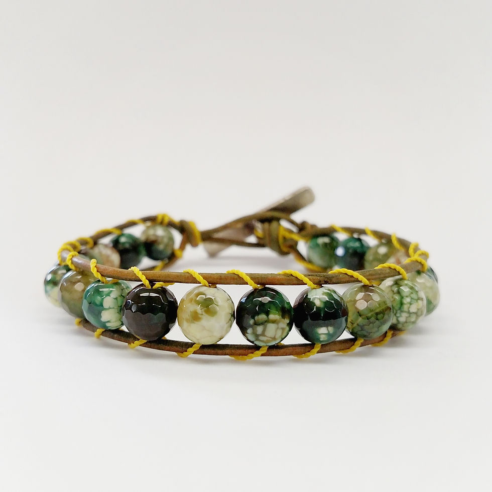 Sunday, March 22th: Leather Wrap Bracelet