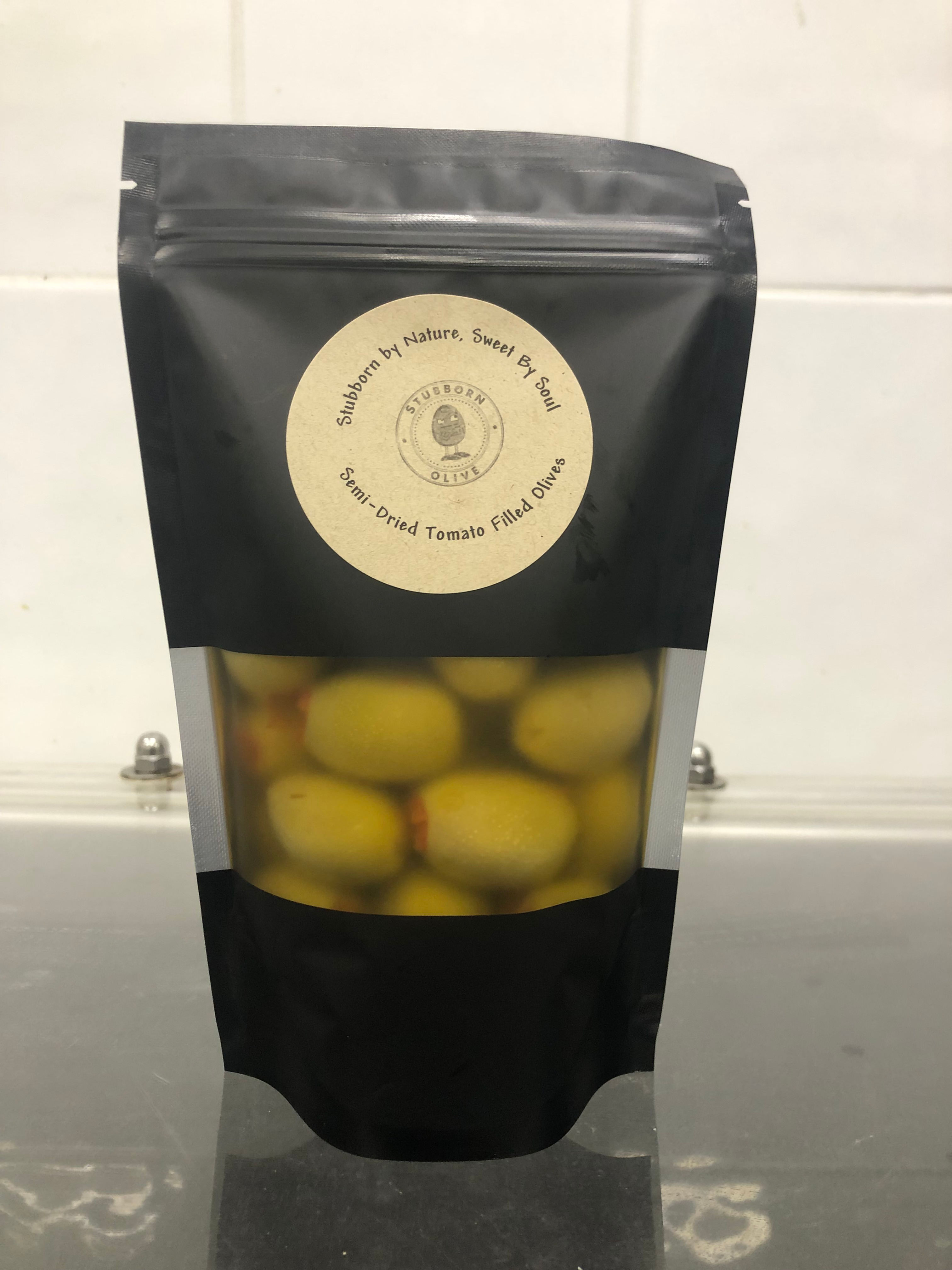 Semi Dried Tomato Filled Olives