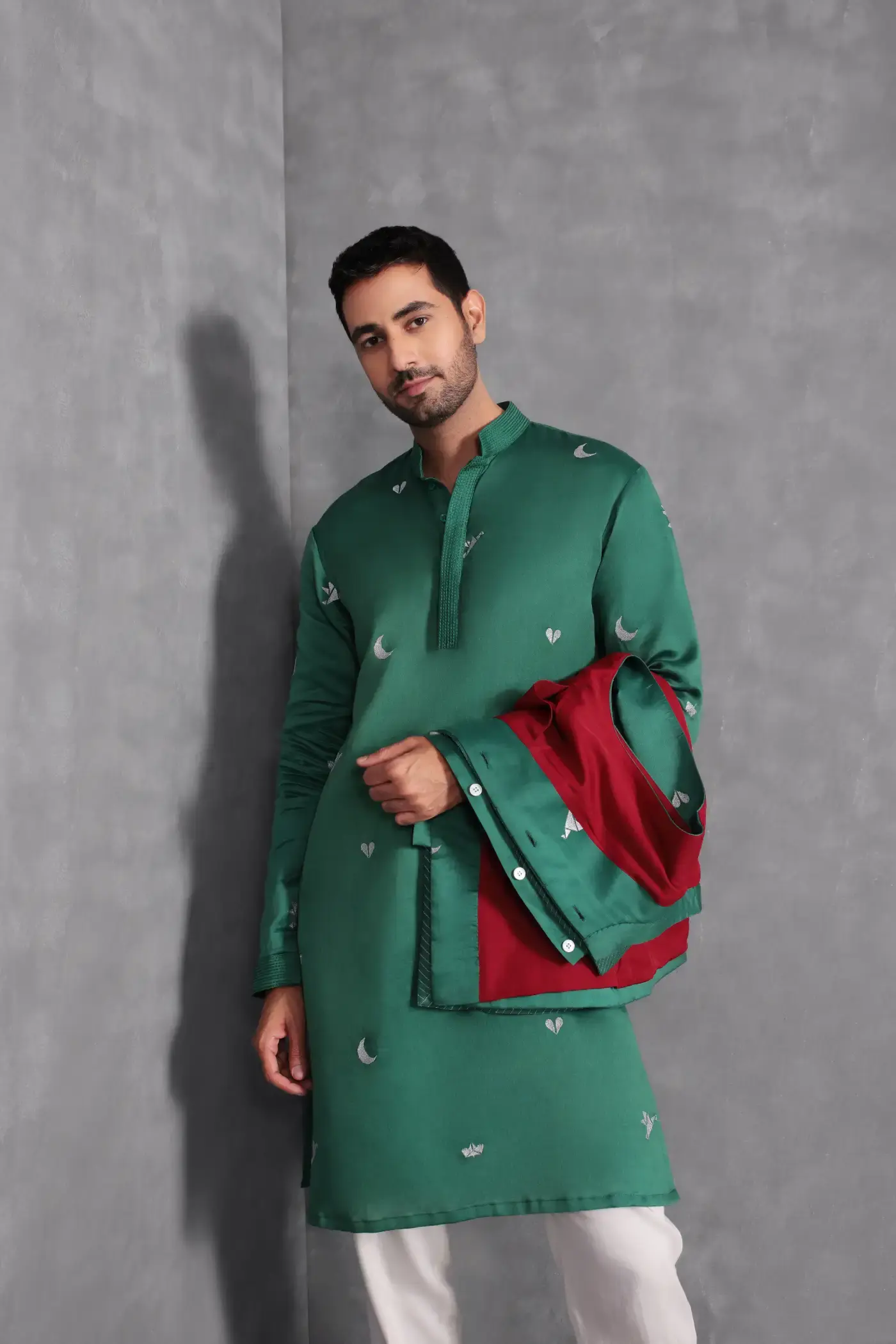 Origami Elements Kurta Bandi Set