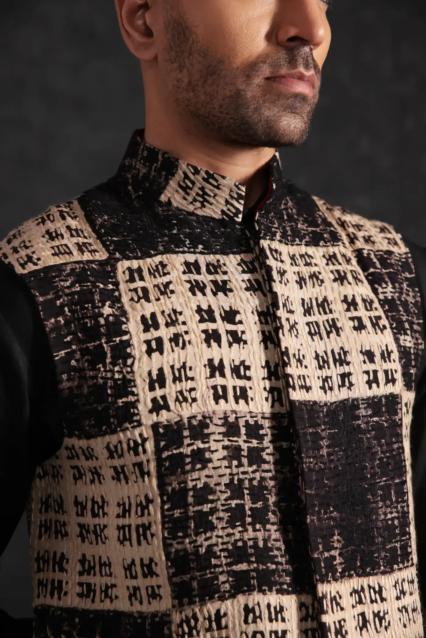Plain Kurta with Japanese Jungle Bandi Set