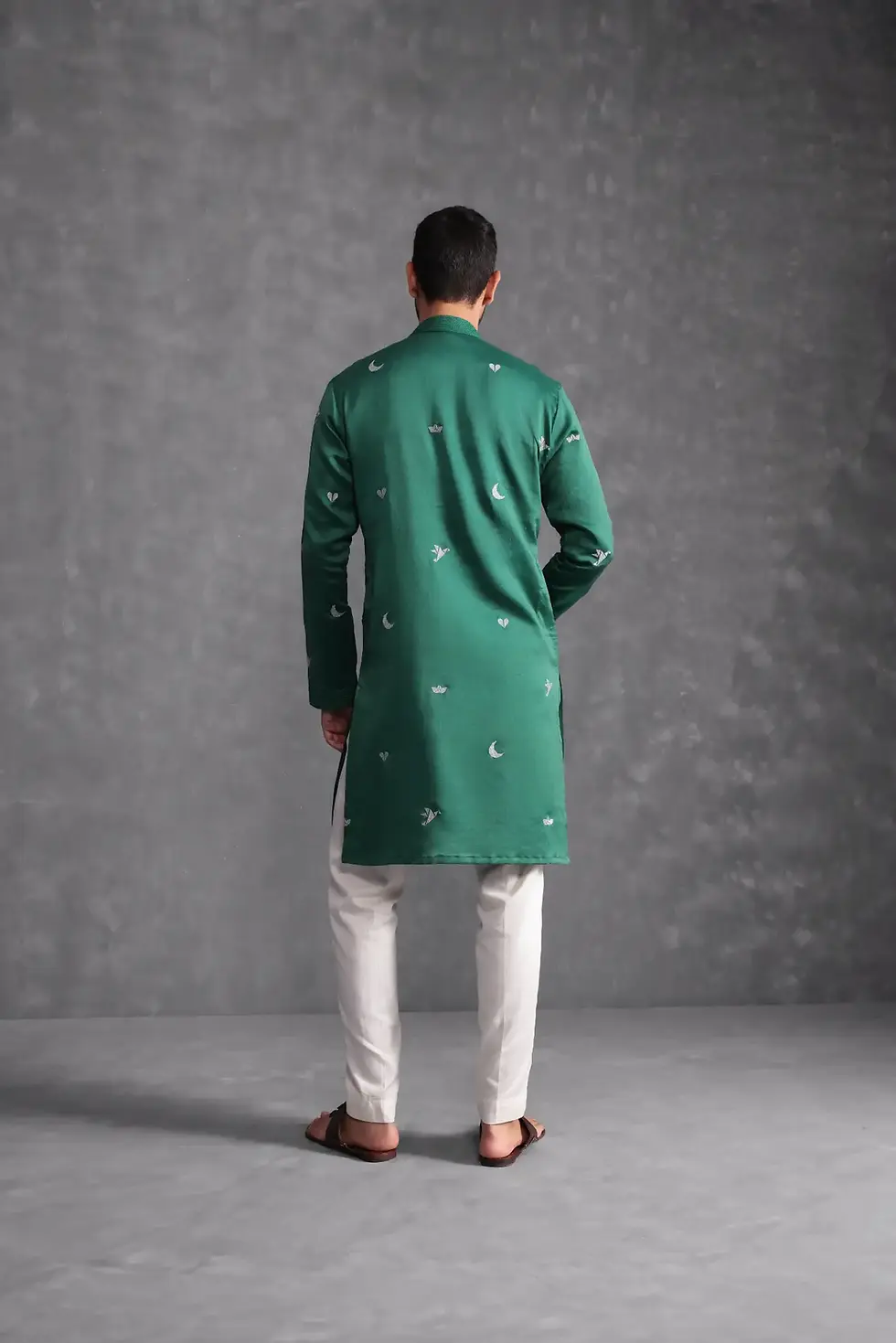 Thumbnail: Origami Elements Embroidered Kurta