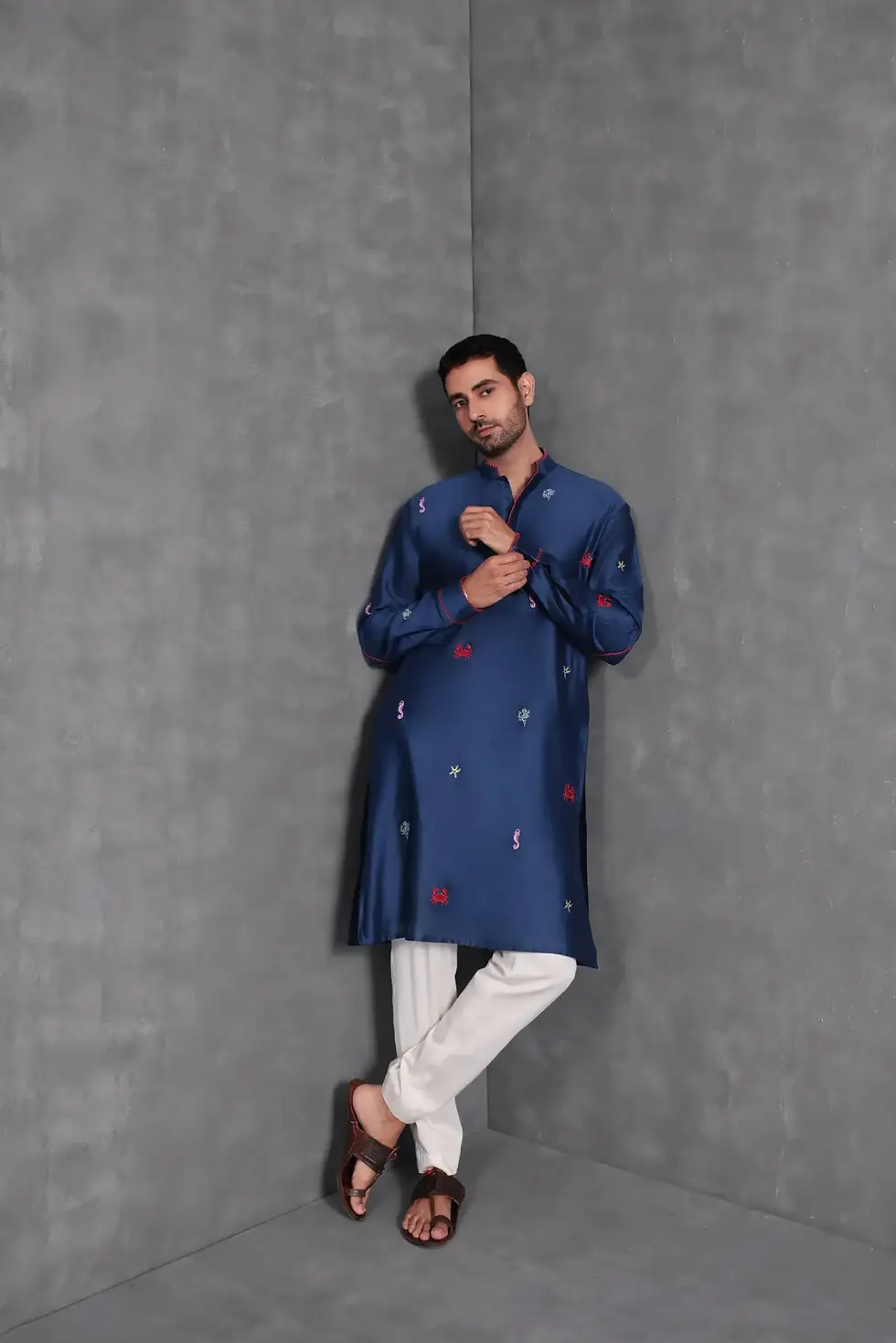 Thumbnail: Feeling Crabby Kurta - with elbow patches