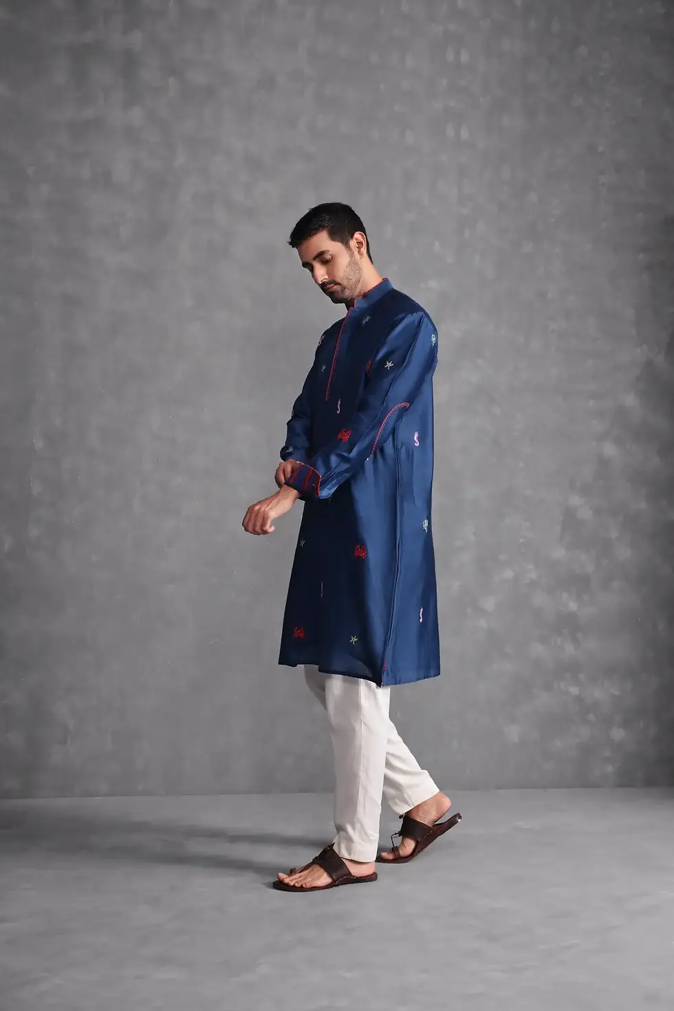 Thumbnail: Feeling Crabby Kurta - with elbow patches