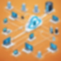 Security professional conducting network security testing on a computer network diagram.