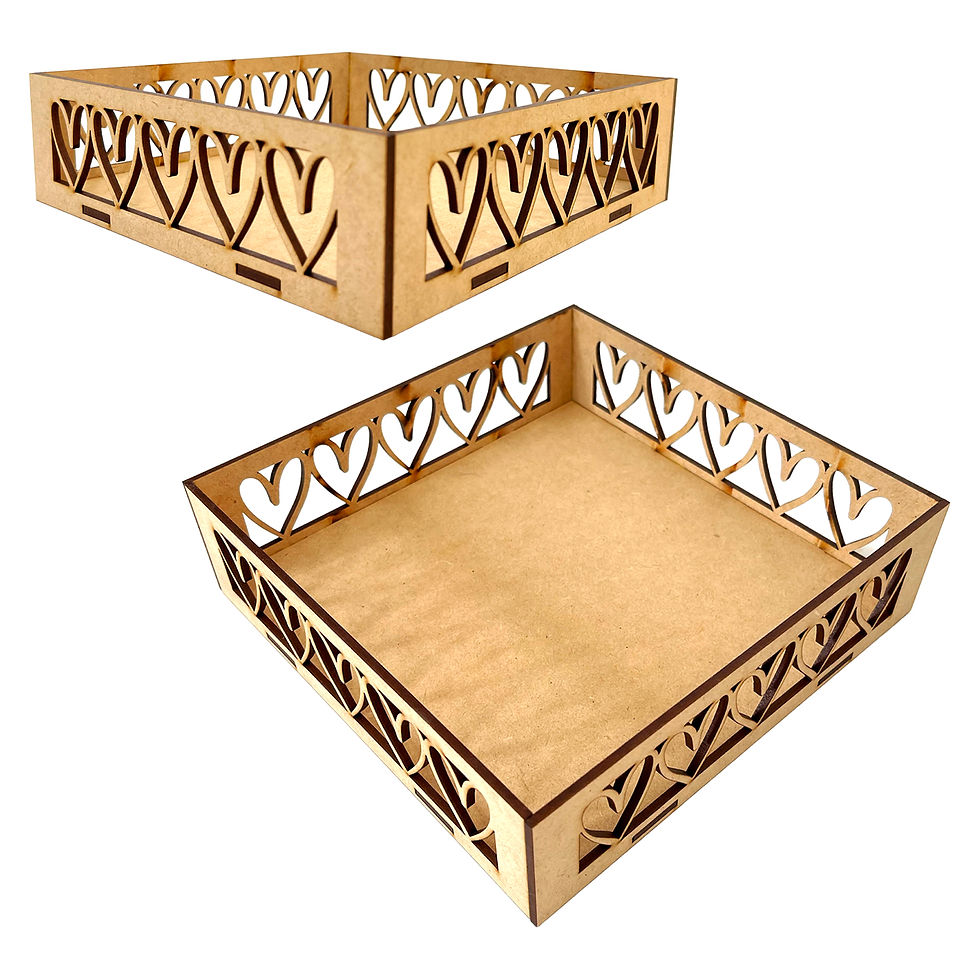 Charola Bandeja MDF 3mm Diseño Para 14 de Febrero