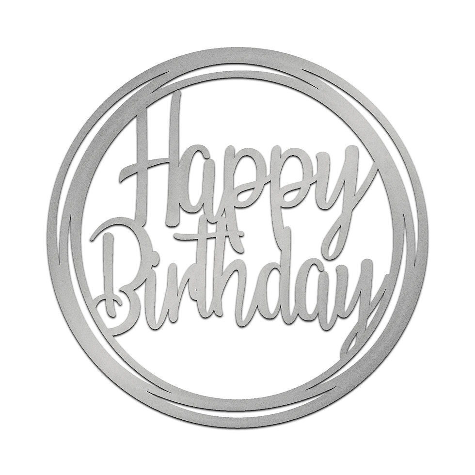 Miniatura: Letrero Cumpleaños Happy Birthday Pintado 60cm Mdf 6mm