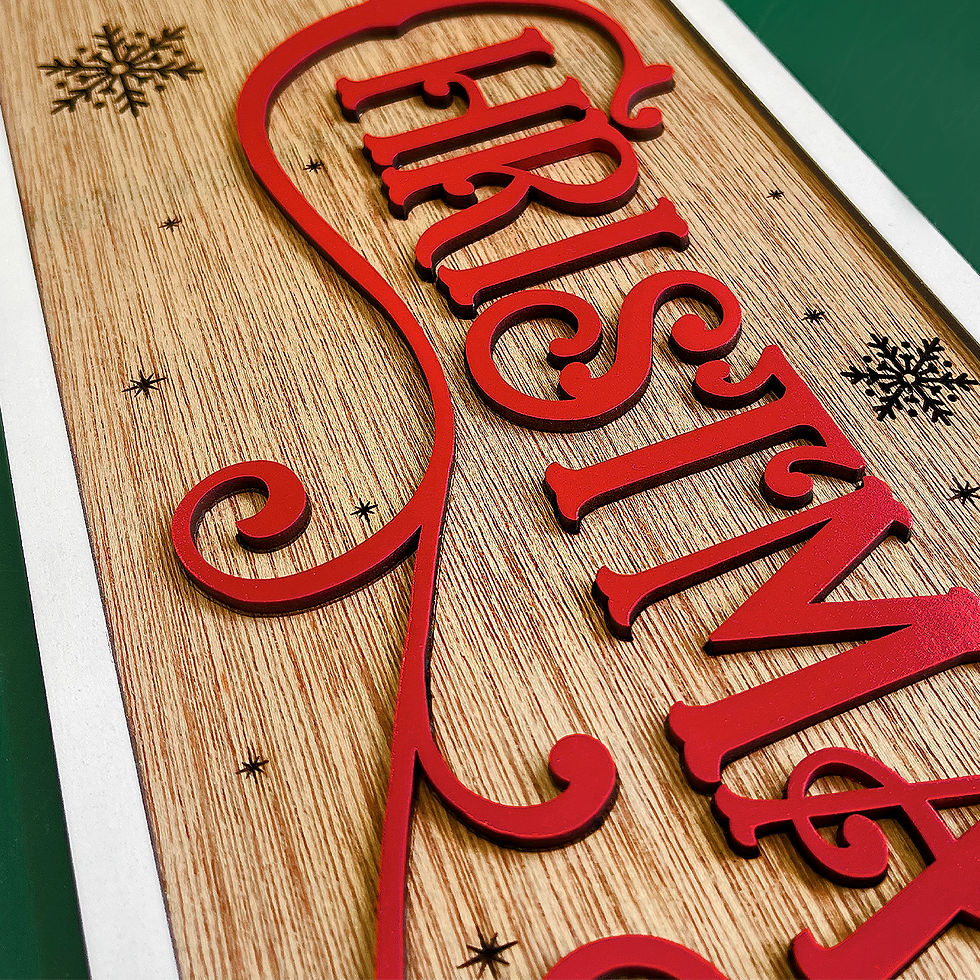 Miniatura: Letrero Decorativo Navidad Christmas Puerta Árbol