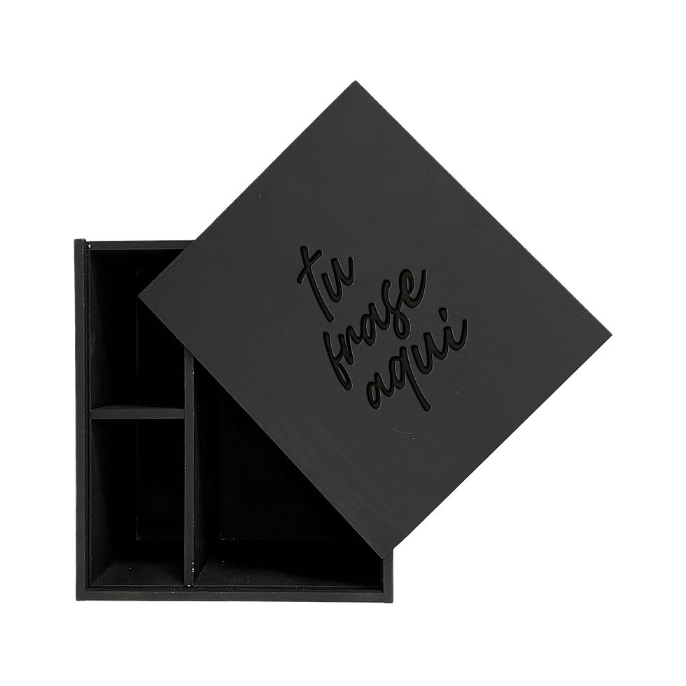 Miniatura: Caja Madera MDF Pintada Para Tequila Mezcal Con Grabado | Sin Botella