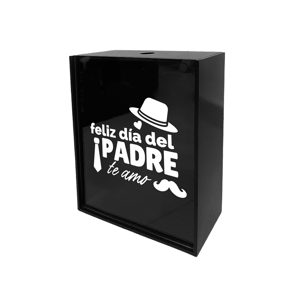 Miniatura: Guarda Corchos Esmaltado Madera MDF 6mm Con Vinil Y Tapa de Acrílico | Para Papá