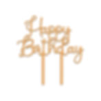 Miniatura: Cake Topper Para Cumpleaños 12cm MDF 3mm