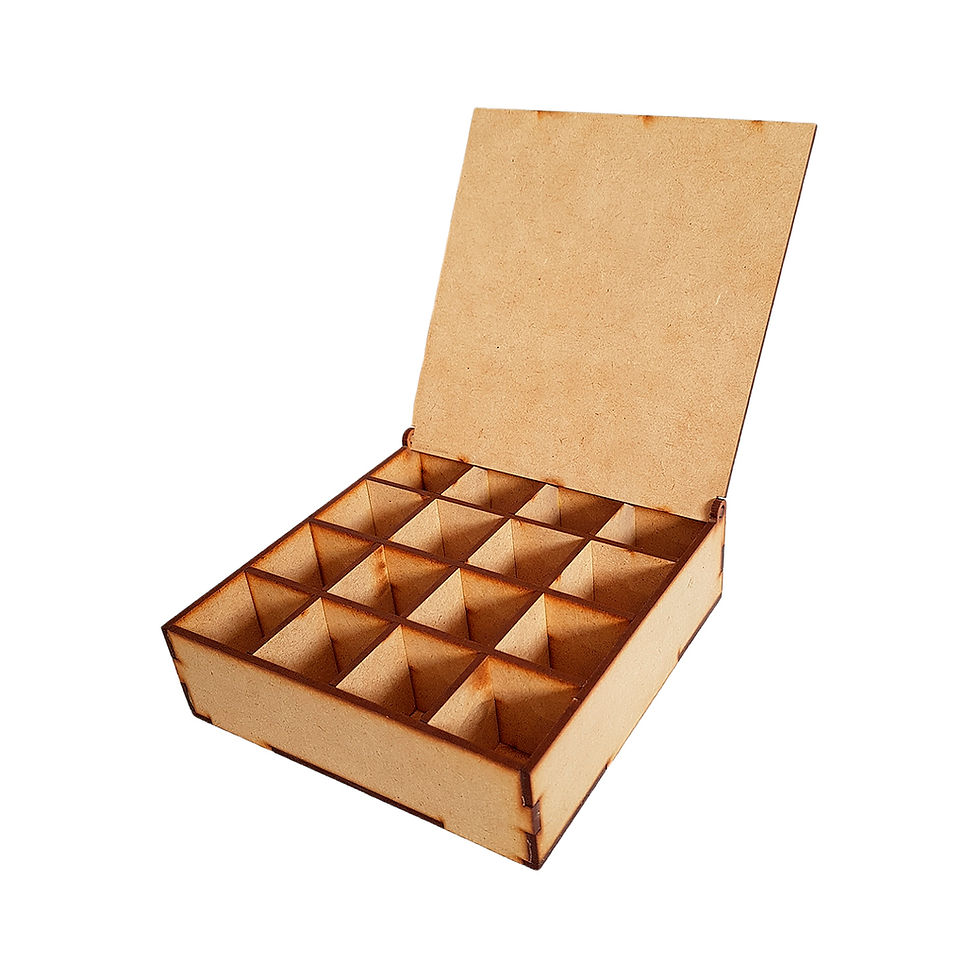 Miniatura: MDF 3mm Grabada Divisiones Para Chocolates Regalo Abuelos