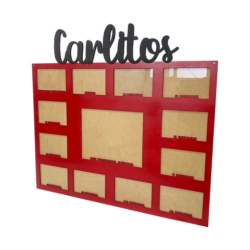 Miniatura: Portarretrato Mes A Mes Personalizado Pintado Con Protección de Acrílico