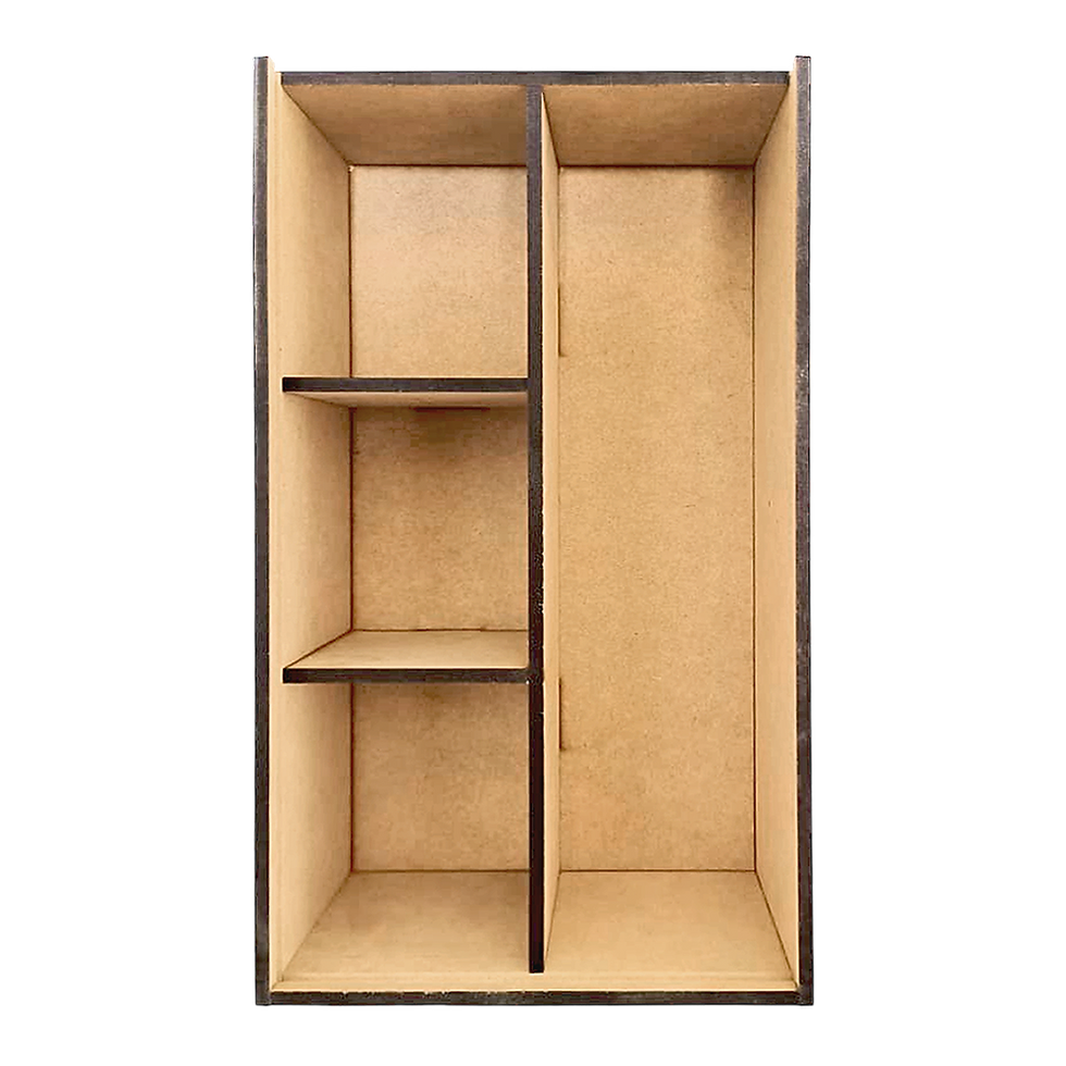 Caja Madera MDF Para Vino Con 3 Compartimentos | Sin Botella