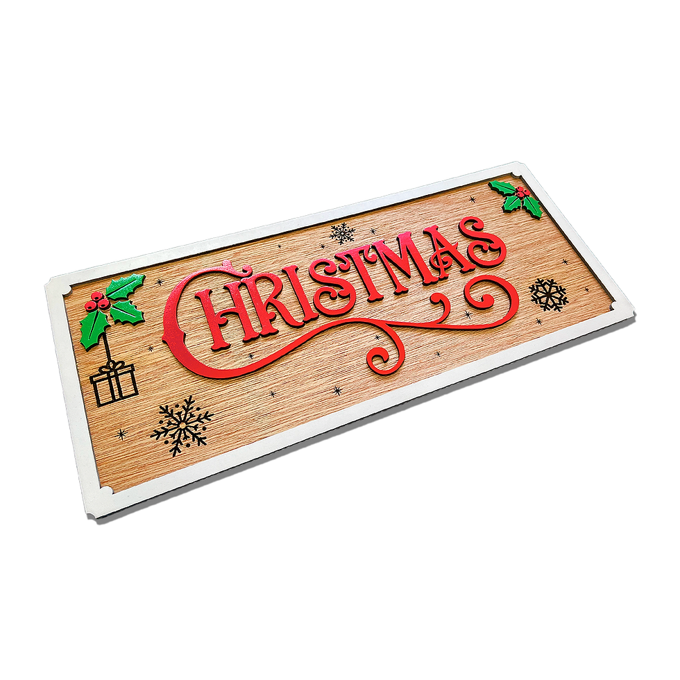 Miniatura: Letrero Decorativo Navidad Christmas Puerta Árbol