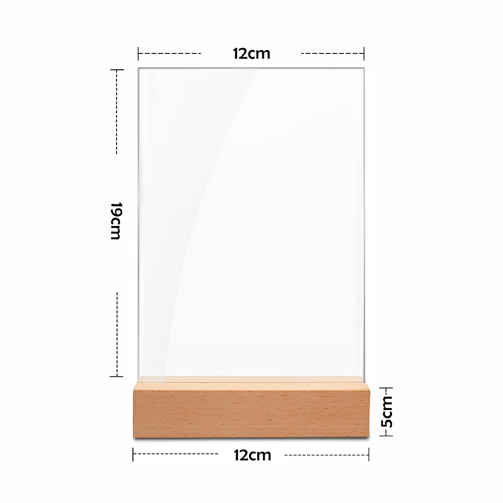 Miniatura: Acrílico 12x19cm Con Base de Madera Para Marco Spotify