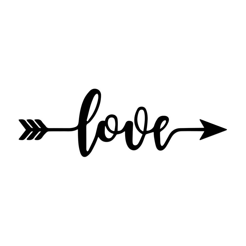 Miniatura: Letrero De Pared Love MDF 6mm Pintado