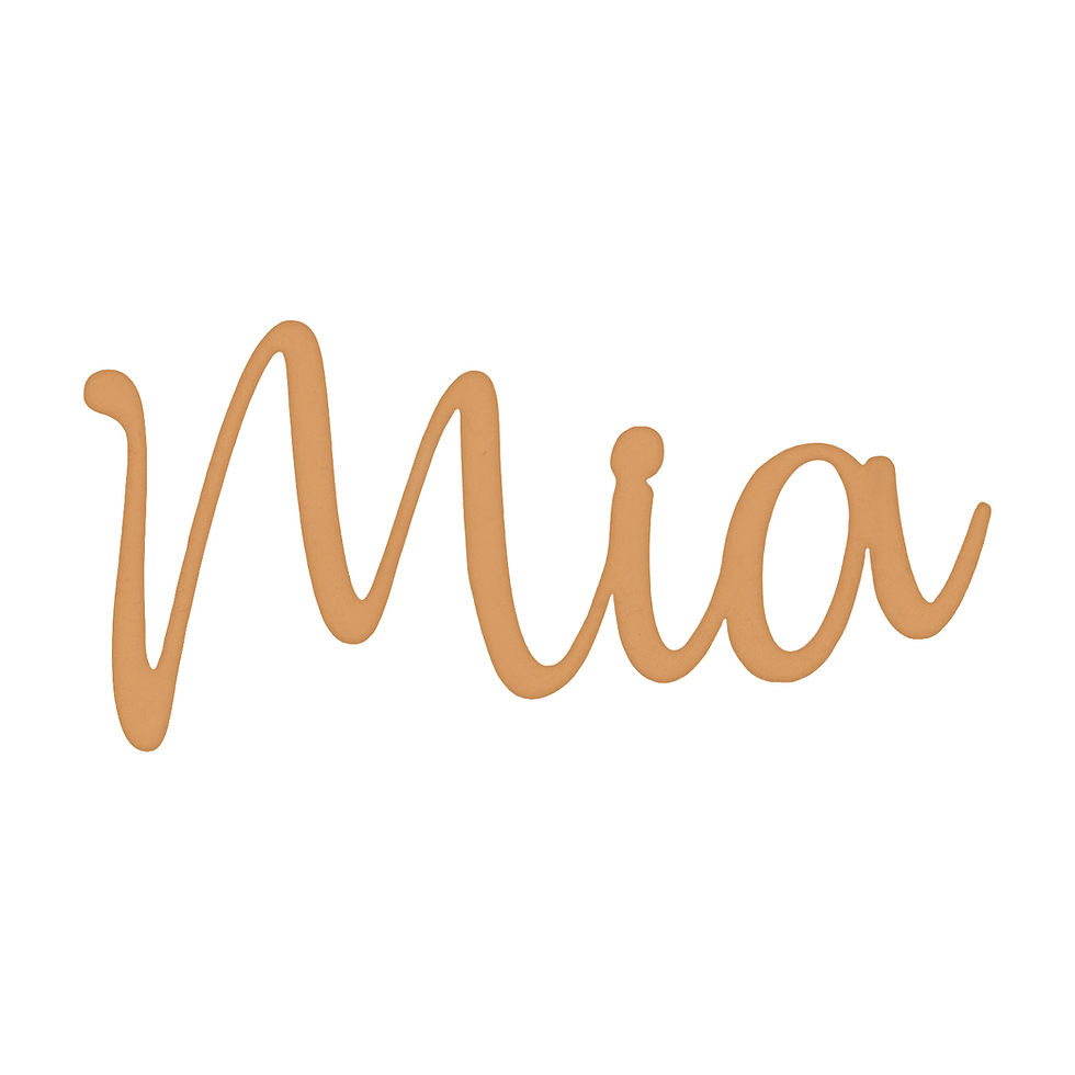 Miniatura: Letrero de Inicial con Nombre Personalizado Sin Pintar