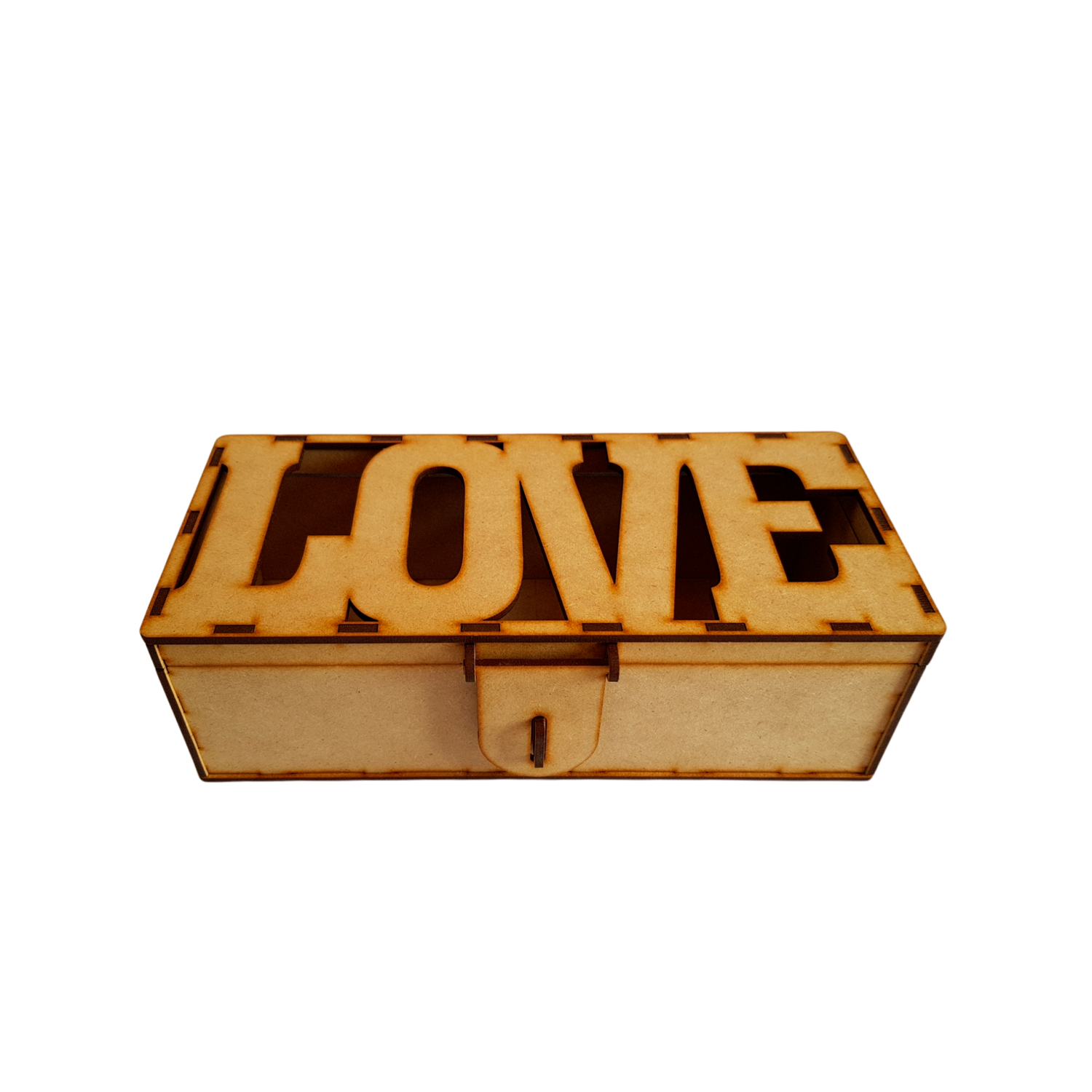 Caja Madera Mdf Cofre Love Para Regalo Dulces Chocolates