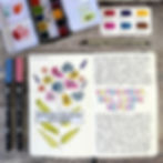 Journal Pages Loose Watercolour florals