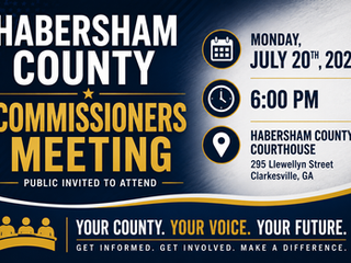 Habersham Commissioners to Consider UDO, Zoning Map and Property Tax Relief Sales Tax
