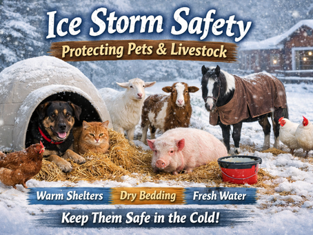 Ice Storm Safety: Keeping Pets and Livestock Warm and Safe
