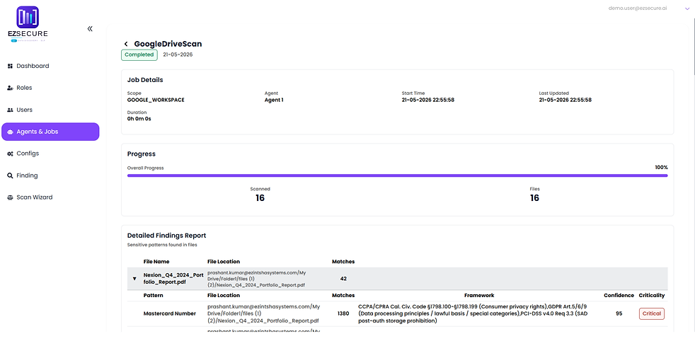 ezsecure scan results