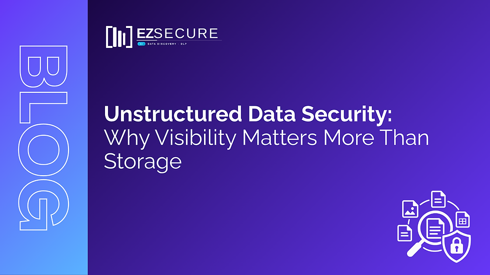 Unstructured Data Security: Why Visibility Matters More Than Storage