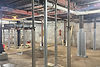 CEI crew installing temporary column underpinning at Germantown Fire Station, Quincy MA