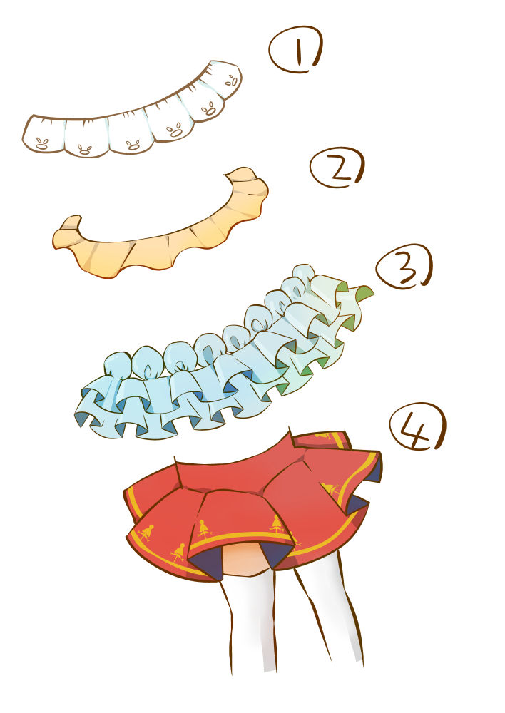 可愛いスカートの描き方