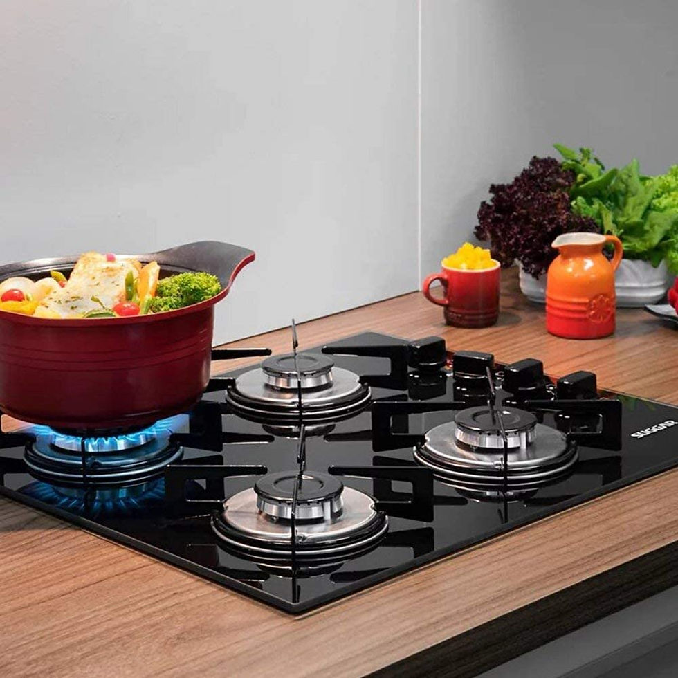 Miniatura: Cook Top à gás 4 bocas vidro preto Suggar