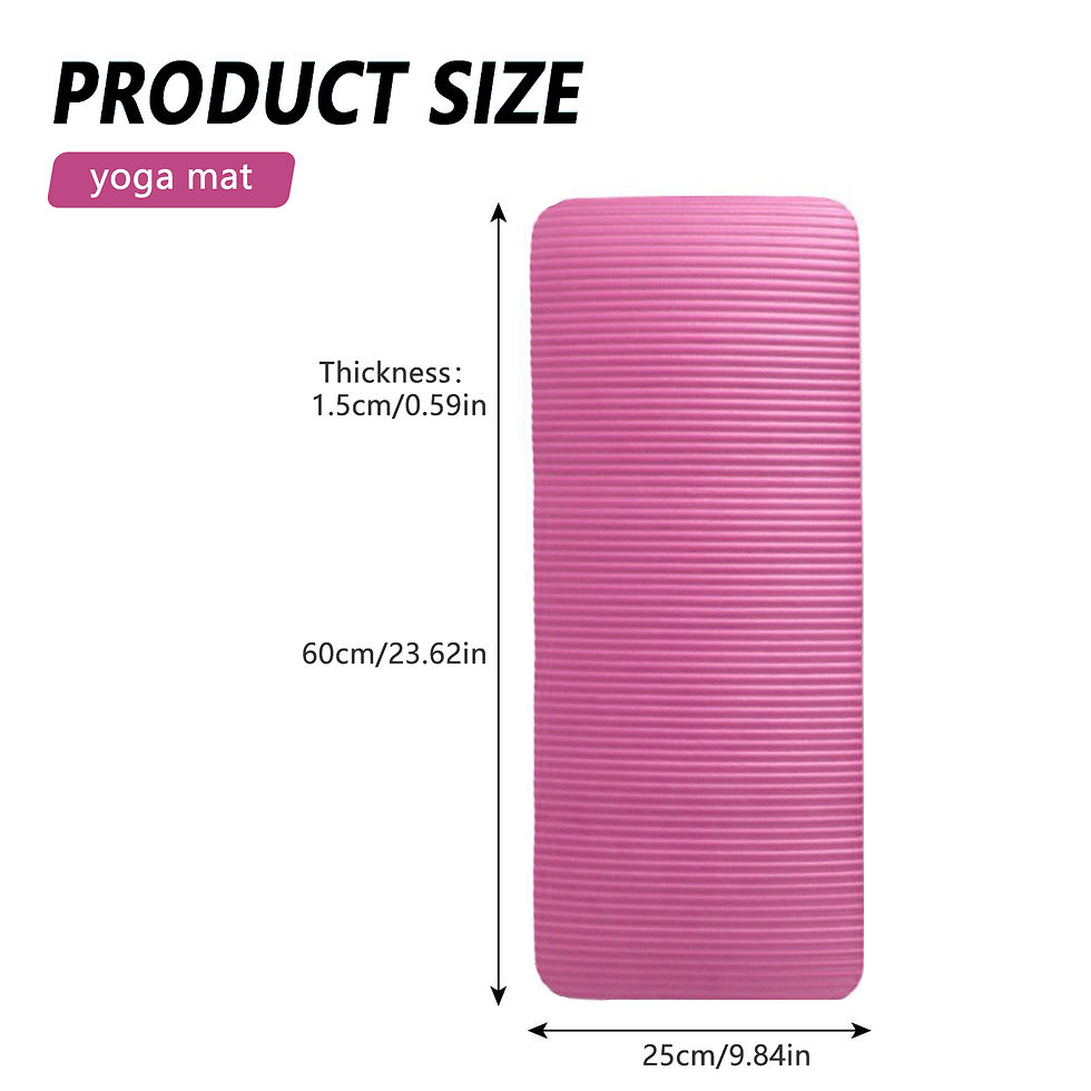 Thumbnail: Mini Premium Yoga Mat Shock Absorption Soft Pilates Exercise Mat for Home Yoga P