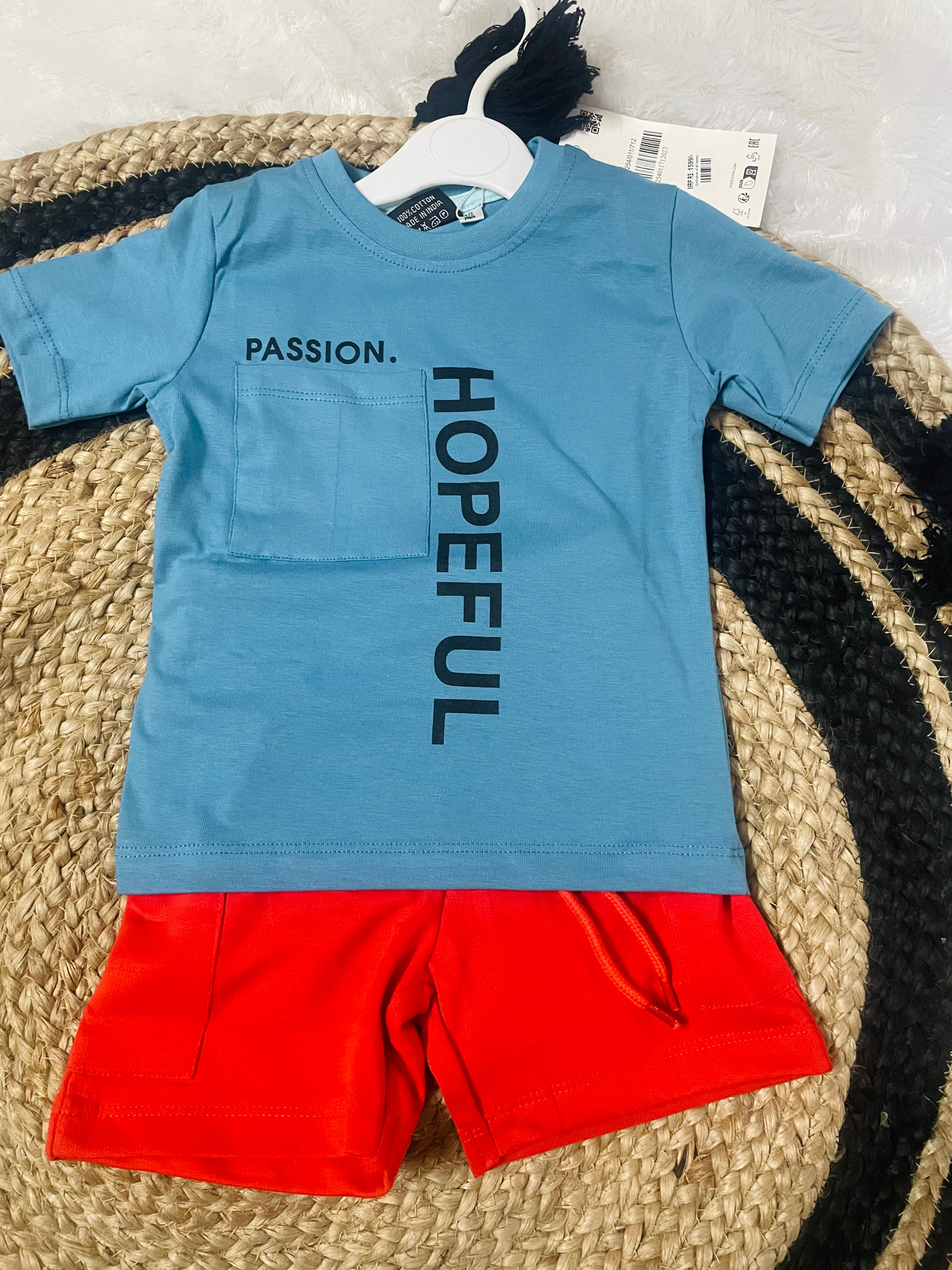 BLUE- RED PASSION - ZARA HALF SLEEVE