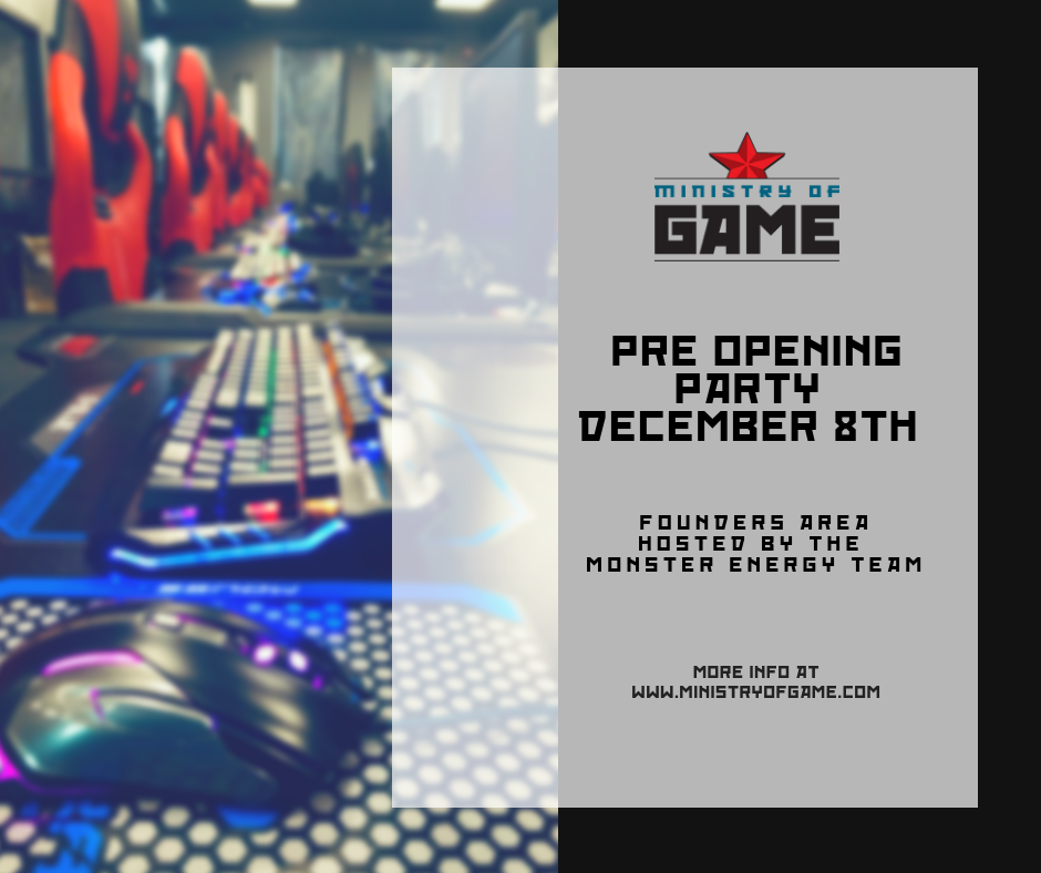 Ministry of Game Pre Opening Party with 8-Bit Beans