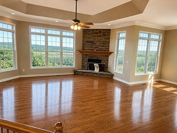 Image of living room after restoration