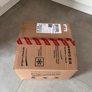 Prepmymeal Karton, Unboxing