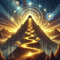DALL·E 2025-01-14 13.02.52 - A mystical and powerful representation of 'Advanced Courses' 