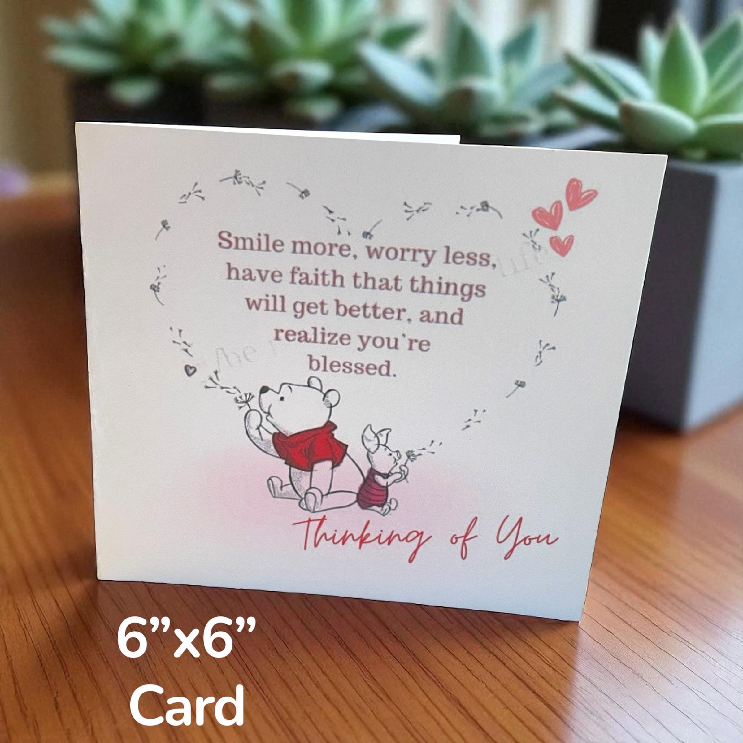 Winnie the Pooh Card, Wedding/Anniversay/Engagement/Love You card