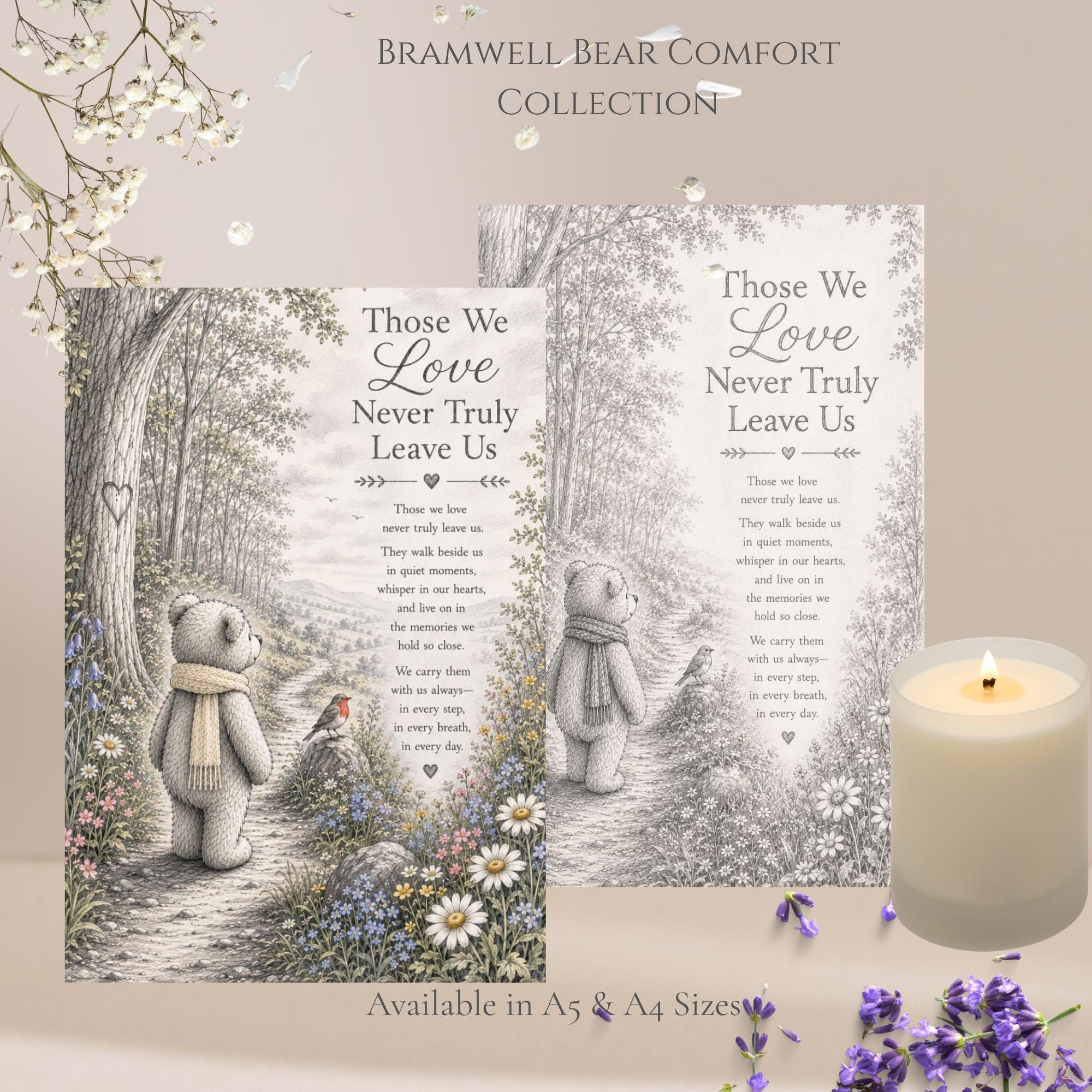 Those we love Bereavement Card | Sympathy Card | Loss of Loved One | Bramwell Be