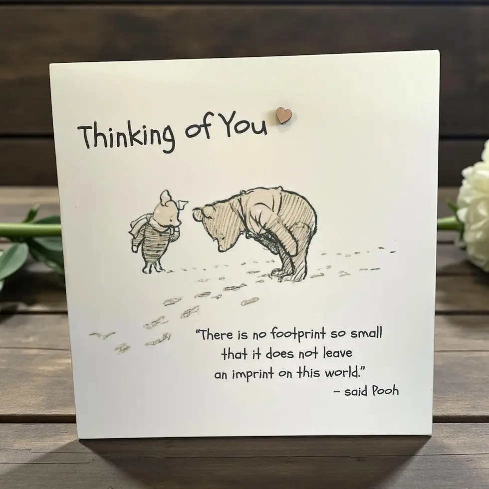 Thumbnail: Winnie the Pooh Bereavement Card: Thinking of You, Child Loss