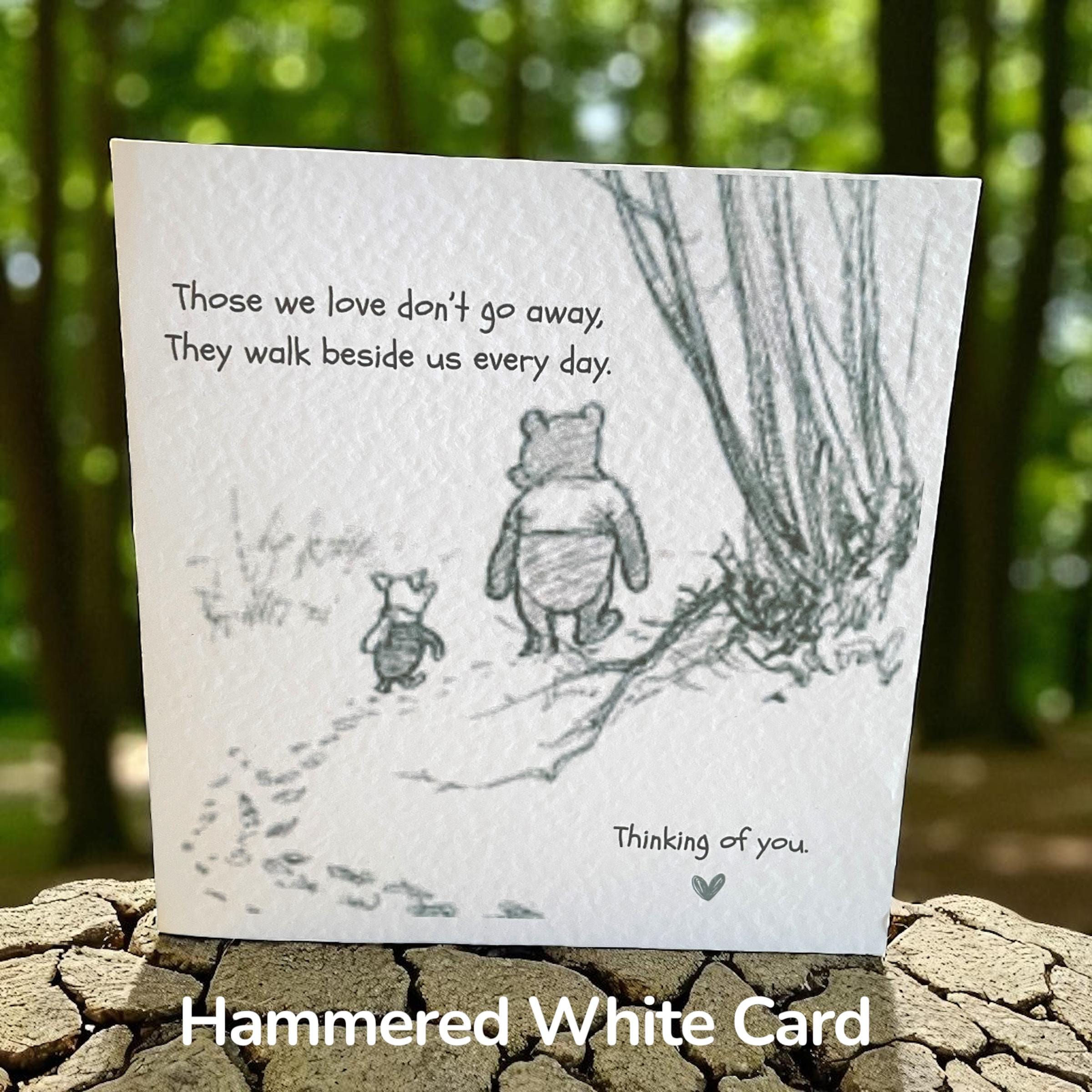 Handmade Winnie the Pooh Sympathy Card: Bereavement Condolences